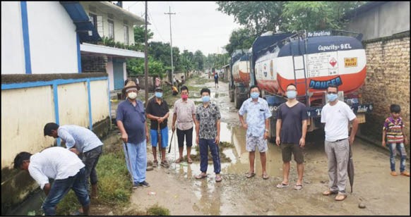 The Central colony, Walford, Dimapur organized mass social work on the theme ‘Clean Environment and Healthy Society’ in view of the COVID-19 pandemic situation on July 11. About 150 members participated in the work from 6 am to 8 am. The council also informed that Central colony, Walford will be inaugurated on July 18 by Advisor, Power, Government of Nagaland Tovihoto Ayemi, as special guest.